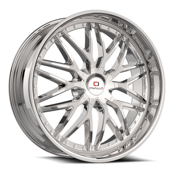 Cavallo Wheels CLV-46 Chrome 22x8.5 38mm Offset 5x114.3 (5x4.5),5x120