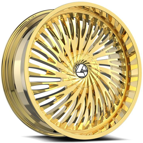 Azara Wheels AZA-526 Gold 22x8.5 38mm Offset 5x114.3 (5x4.5),5x120