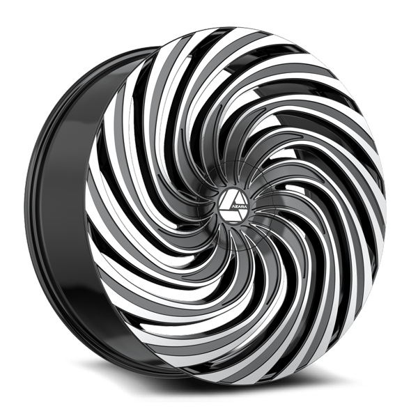 Azara Wheels AZA-535 Gloss Black Machined 28x9.5 22mm Offset 6x135,6x139.7 (6x5.5)