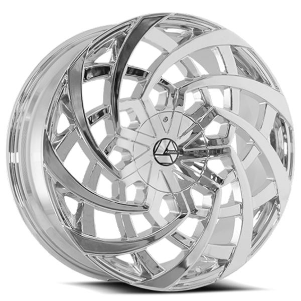 Azara Wheels AZA-521 Chrome 26x9.5 15mm Offset 5x127 (5x5),5x139.7 (5x5.5)