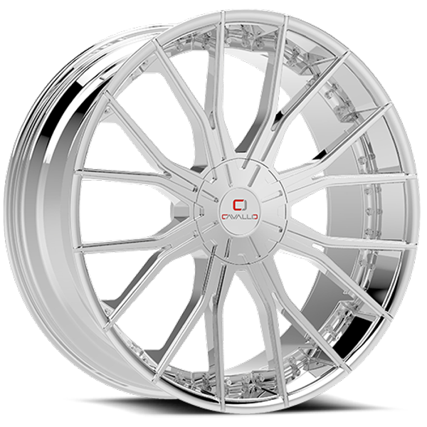 Cavallo Wheels CLV-36 Chrome 20x8.5 35mm Offset 5x114.3 (5x4.5),5x120