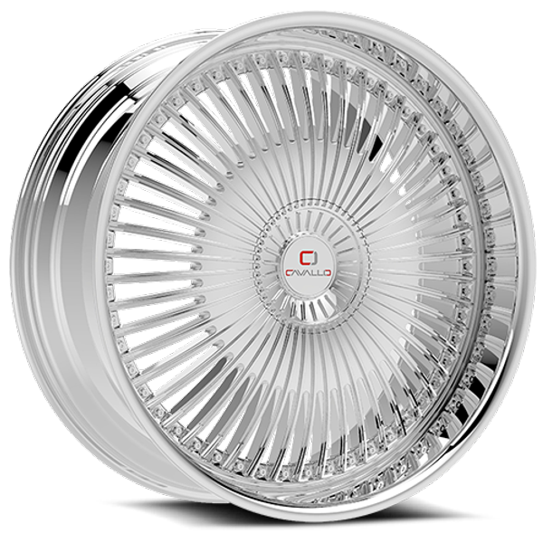 Cavallo Wheels CLV-41 Chrome 26x9.5 25mm Offset 6x135,6x139.7 (6x5.5)