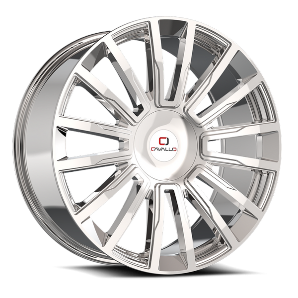 Cavallo Wheels CLV-47 Chrome 22x8.5 38mm Offset 5x114.3 (5x4.5),5x120