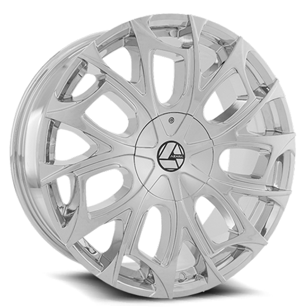 Azara Wheels AZA-512 Chrome 22x9.5 25mm Offset 6x135,6x139.7 (6x5.5)
