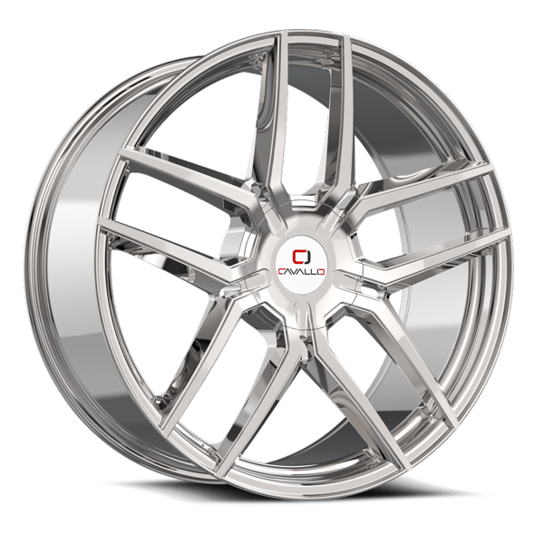 Cavallo Wheels CLV-55 Chrome 20x8.5 35mm Offset 5x114.3 (5x4.5),5x120
