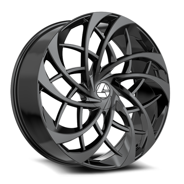 Azara Wheels AZA-540 Gloss Black 22x9.5 22mm Offset 6x135,6x139.7 (6x5.5)