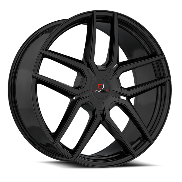 Cavallo Wheels CLV-55 Gloss Black 22x8.5 38mm Offset 5x114.3 (5x4.5),5x120