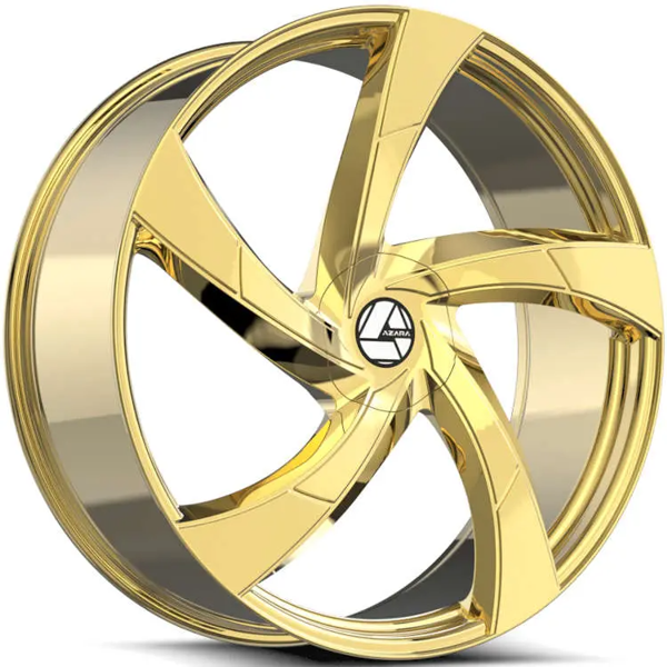 Azara Wheels AZA-524 Gold 22x8.5 38mm Offset 5x114.3 (5x4.5),5x120