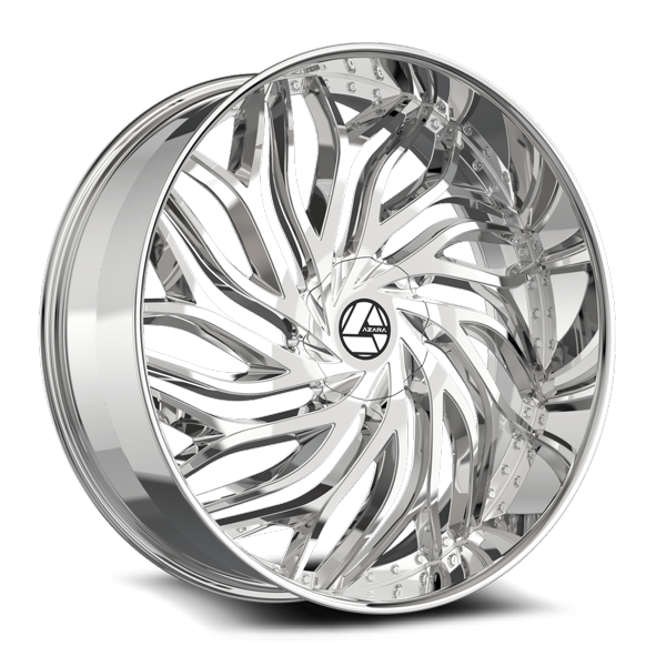 Azara Wheels AZA-537 Chrome 22x9.5 22mm Offset 6x135,6x139.7 (6x5.5)