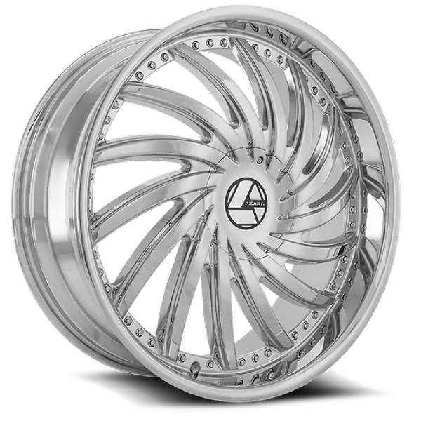 Azara Wheels AZA-508 Chrome 22x8.5 38mm Offset 5x114.3 (5x4.5),5x120
