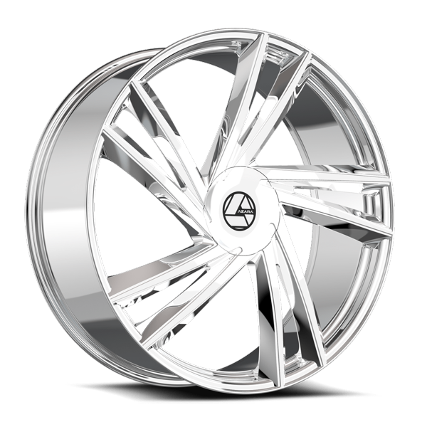 Azara Wheels AZA-529 Chrome 22x9.5 25mm Offset 6x135,6x139.7 (6x5.5)