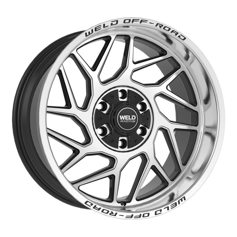 WELD Offroad Wheels Fulcrum W118 Gloss Black Machined 20x12 -44mm Offset 6x135,6x139.7 (6x5.5)