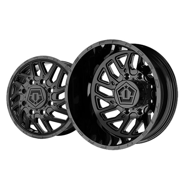 TIS Dually Front 544B - Gloss Black | 22x8.25 127mm | 8x200