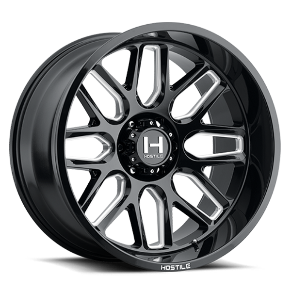 Hostile Wheels Vulcan H120 Blade Cut 22x10 -25mm Offset 6x135