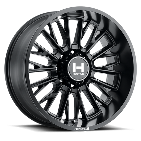 Hostile Wheels Fury H114 Asphalt 22x10 -25mm Offset 8x165.1 (8x6.5)