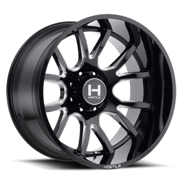 Hostile Wheels Rage H113 Blade Cut 22x10 -25mm Offset 8x165.1 (8x6.5)