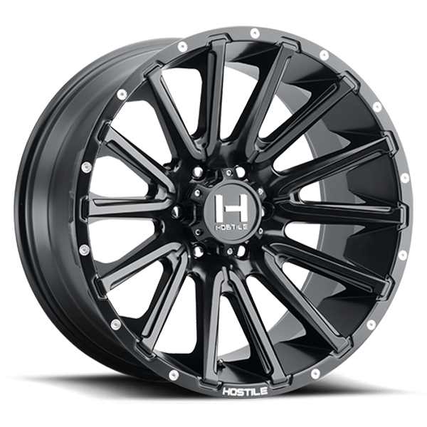 Hostile Wheels Typhoon H123 Asphalt 20x12 -44mm Offset 5x139.7 (5x5.5)