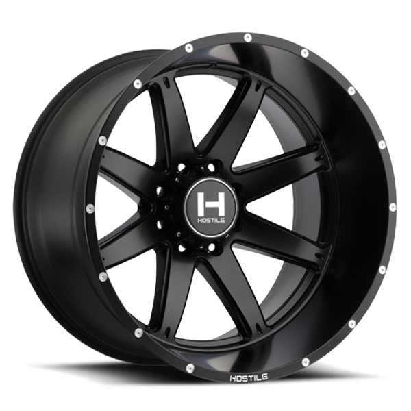 Hostile Wheels Alpha H109 Asphalt 22x12 -44mm Offset 8x170