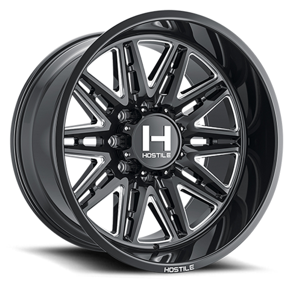 Hostile Wheels Maniac H126 Blade Cut 20x12 -44mm Offset 8x165.1 (8x6.5)