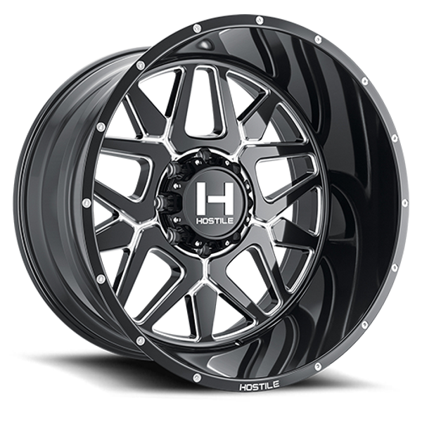 Hostile Wheels Diablo H128 Blade Cut 20x9 0mm Offset 8x165.1 (8x6.5)