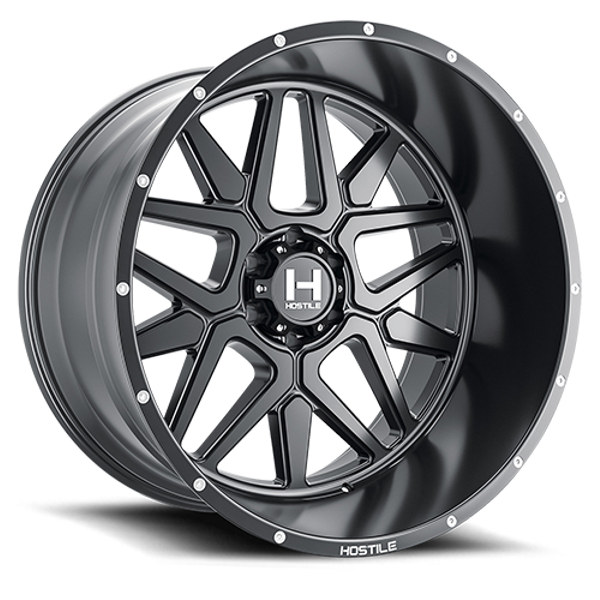 Hostile Wheels Diablo H128 Asphalt 22x10 -25mm Offset 5x127 (5x5)