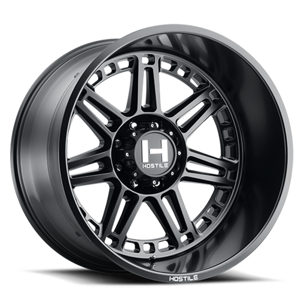 Hostile Wheels Lunatic H124 Asphalt 20x12 -44mm Offset 8x165.1 (8x6.5)