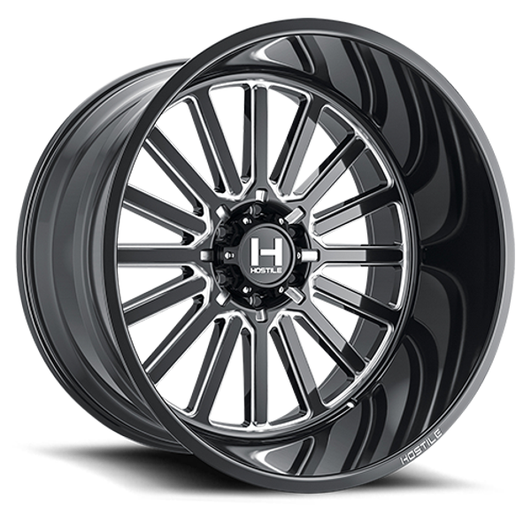 Hostile Wheels Titan H127 Blade Cut 20x10 -19mm Offset 5x139.7 (5x5.5)