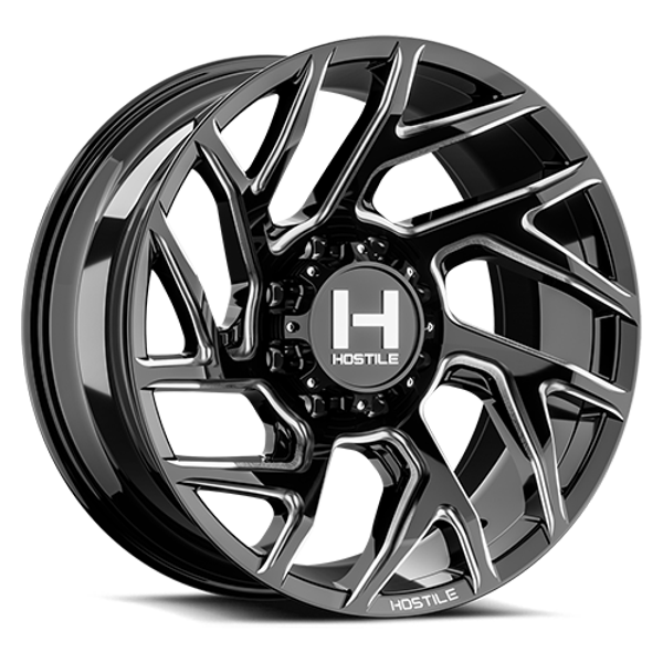 Hostile Wheels Vortex H141 Blade Cut 22x12 -44mm Offset 8x165.1 (8x6.5)