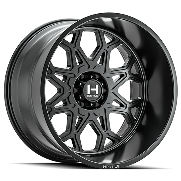Hostile Wheels Anvil H132 Asphalt 22x12 -44mm Offset 6x139.7 (6x5.5)
