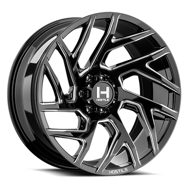 Hostile Wheels Vortex H141 Blade Cut 22x12 -44mm Offset 6x139.7 (6x5.5)