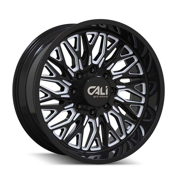 Cali Offroad Wheels Crusher 9118 Gloss Black Milled 22x10 -19mm Offset 6x139.7 (6x5.5)