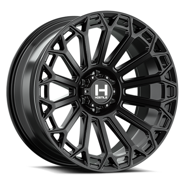 Hostile Wheels Warrior H142 Asphalt 22x12 -44mm Offset 6x135