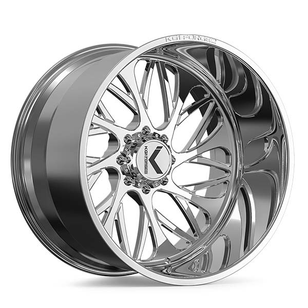 KG1 Forged Wheels Sauce KF065 Polished 24x14 -76mm Offset 8x165.1 (8x6.5)