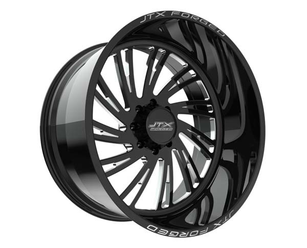 JTX Forged Wheels Rumble Black Milled 22x10 -25mm Offset 5x150