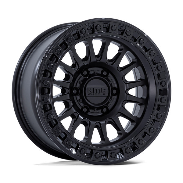 KMC Wheels IMS KM552 Matte Black with Gloss Black Lip 20x9 18mm Offset 8x180
