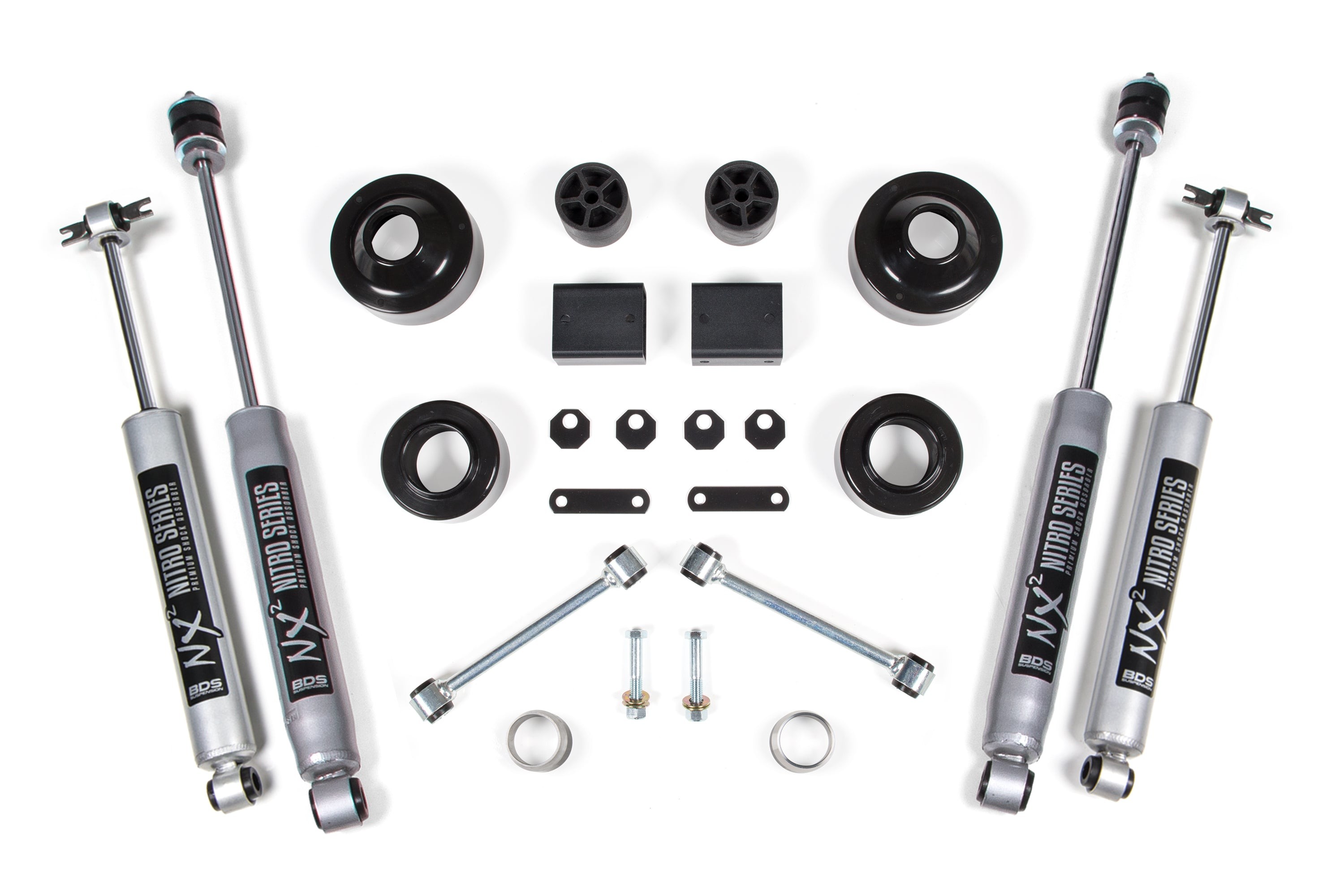 BDS | 12-18 Jeep Wrangler JK 2 Door 4WD | 2in Coil Spacer Lift Kit