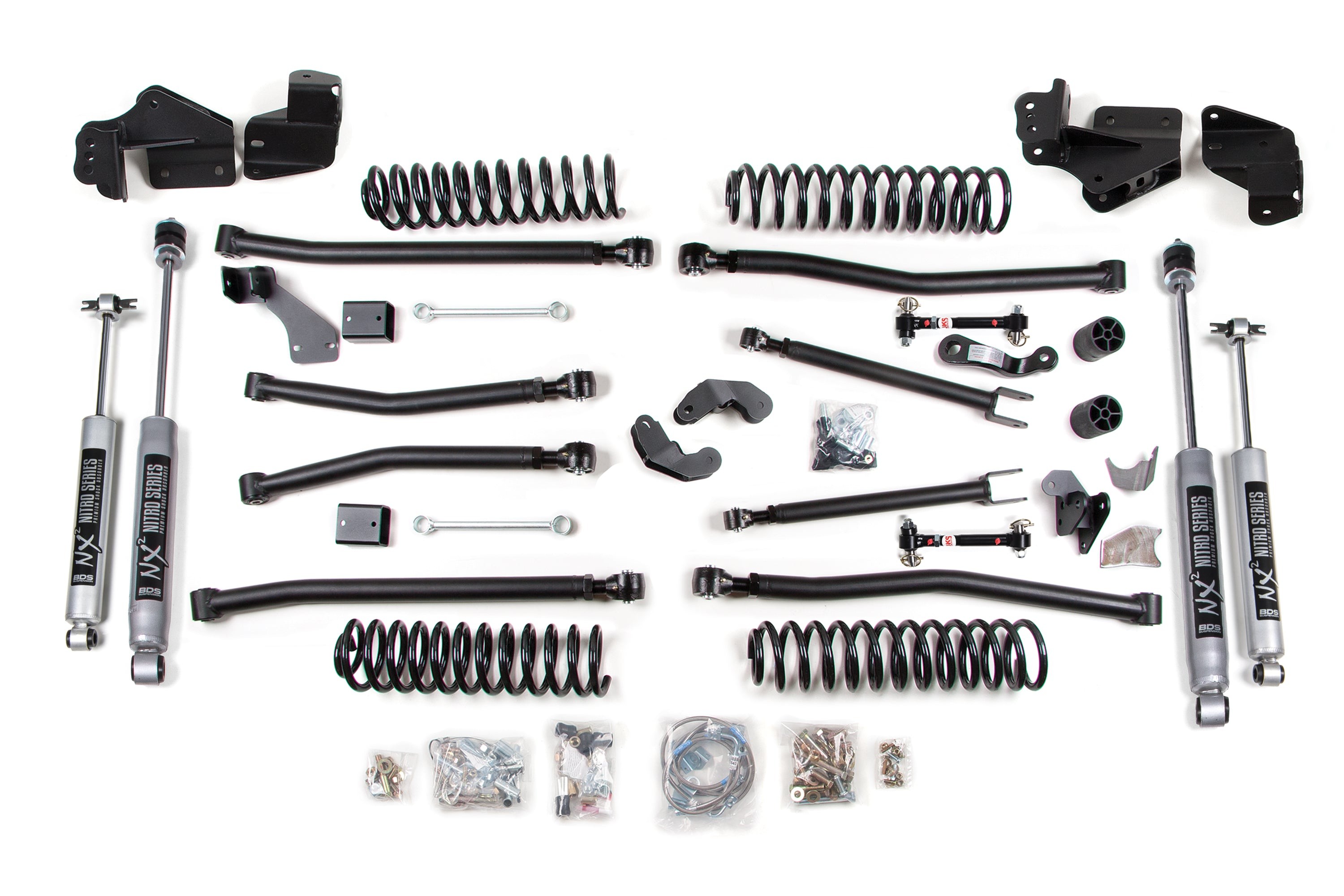 BDS | 07-18 Jeep Wrangler JK 4 Door 4WD | 6.5in Long Arm Lift Kit