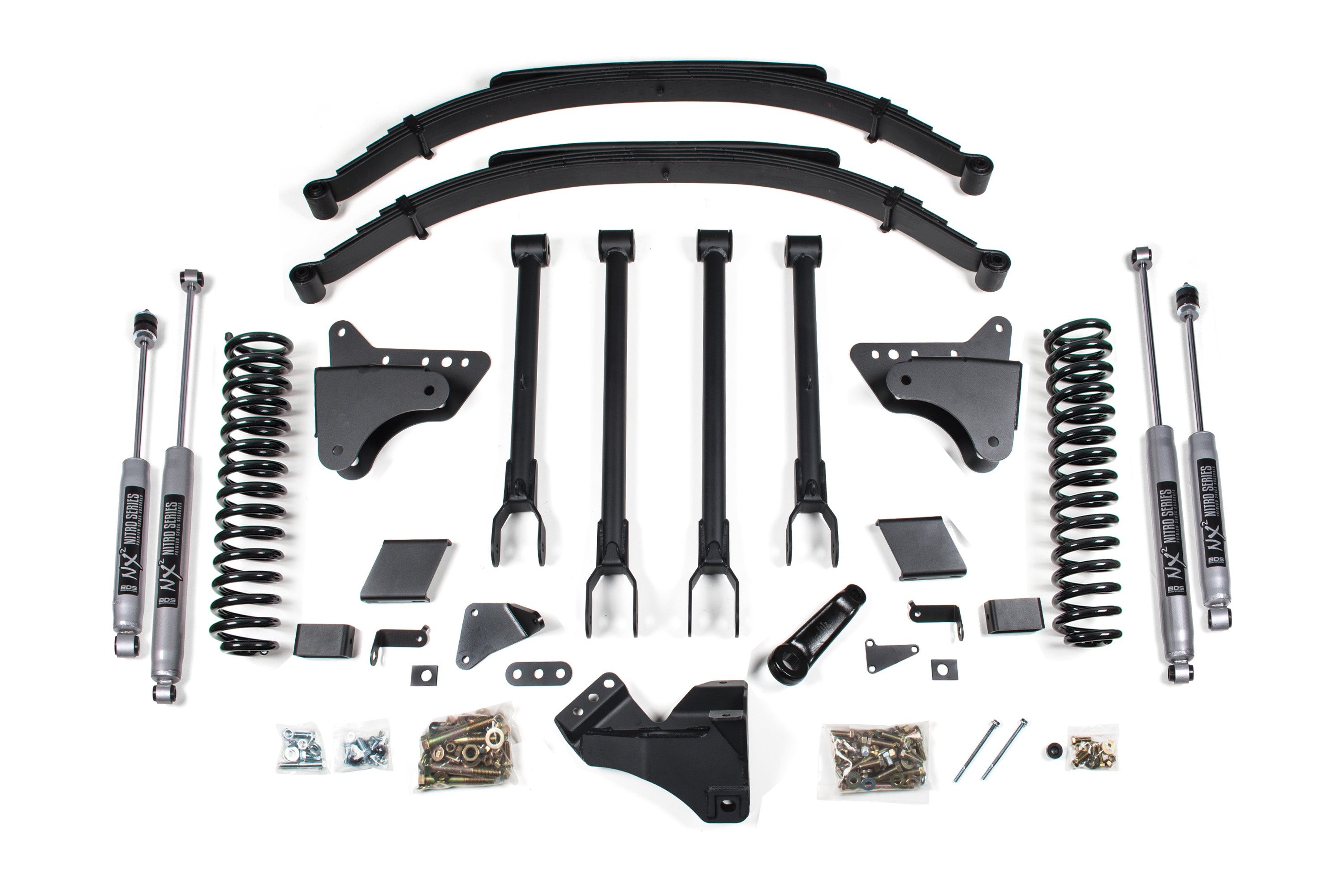 BDS | 11-16 Ford F250-F350 4WD Super Duty 8in | Diesel 4-Link Suspension Lift Kit