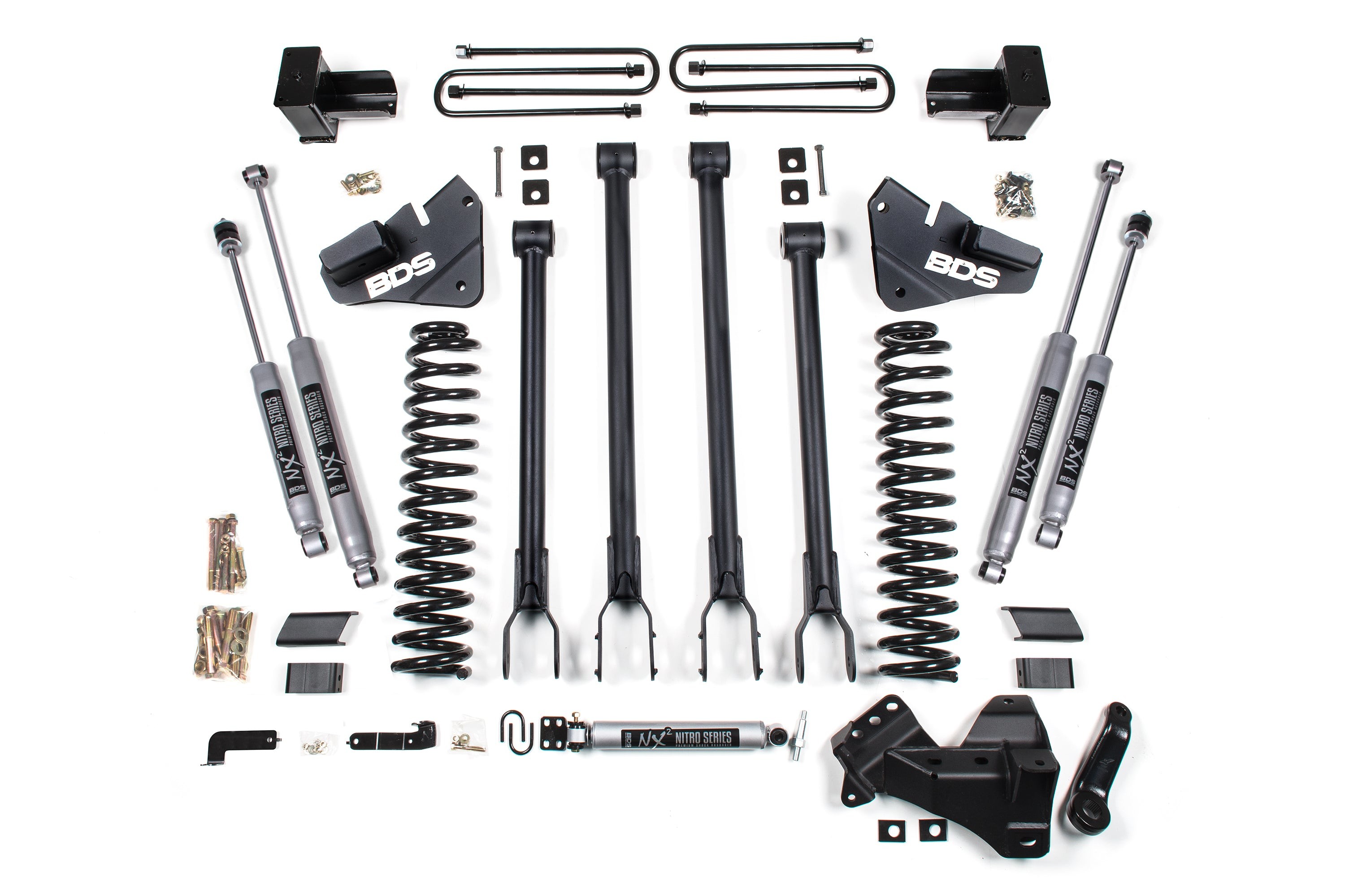 BDS | 17-19 Ford F250/F350 Super Duty 4WD Diesel 4in | 4-Link Lift Kit