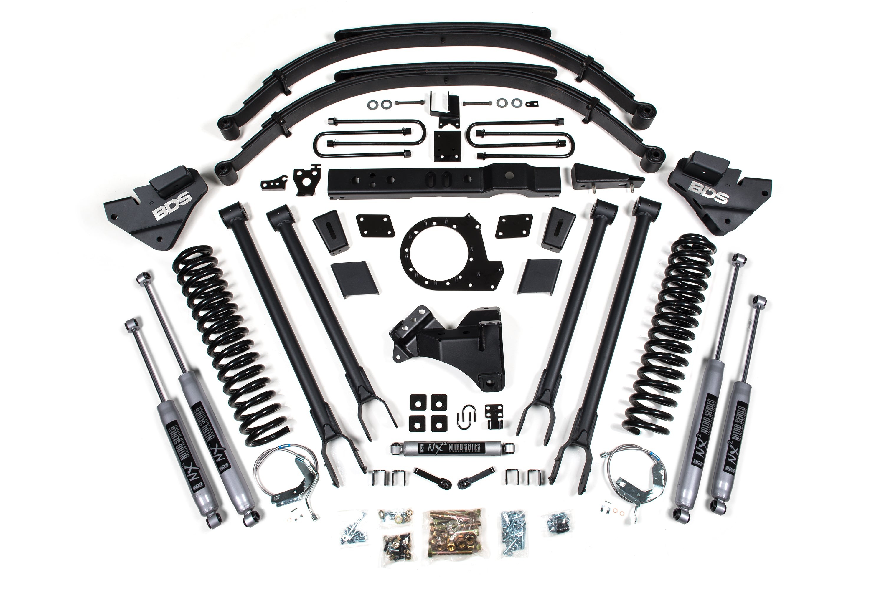 BDS | 17-19 Ford F250/F350 Super Duty 4WD 8in | 4-Link Lift Kit - Diesel Only