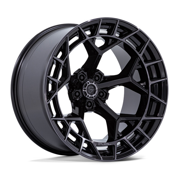 Fuel Offroad Wheels Charger FC873 Gloss Black Brushed Face Dark Tint 20x9 1mm Offset 5x127 (5x5)