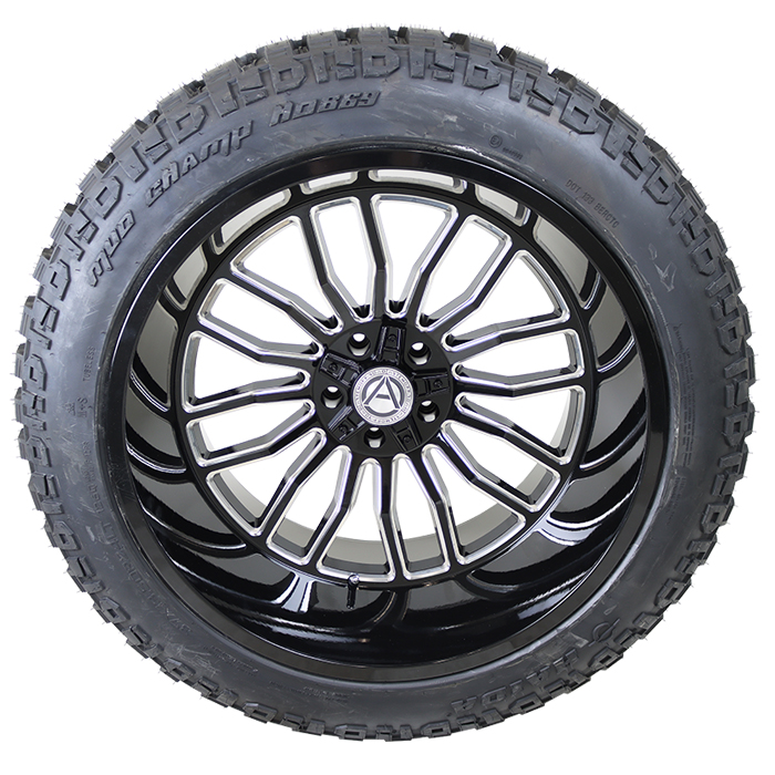 Artem Offroad A204 Div Gloss Black Milled Haida HD869 M/T