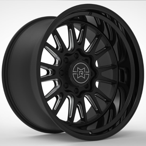 Method Raised Wheels MR802 Double Black Milled 20x9 -12mm Offset 8x165.1 (8x6.5)