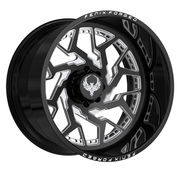 Fenix Forged FD009BM Wheels | Black Milled | 26x14 -76mm | 8x180