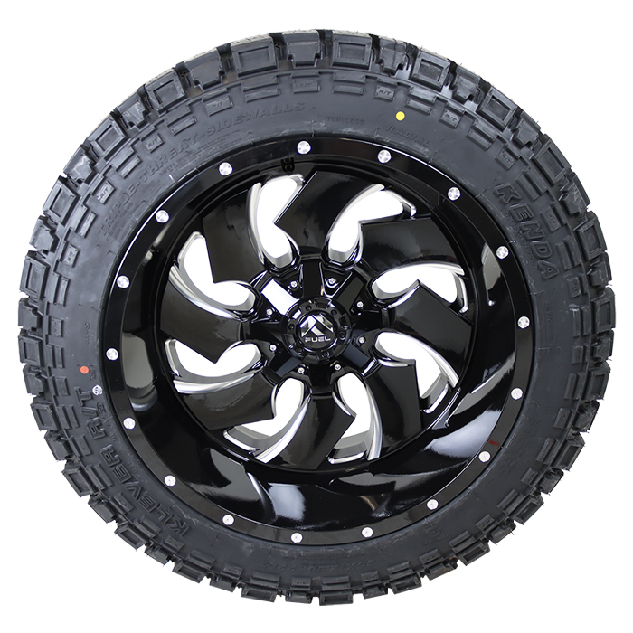 Fuel D574 Cleaver Gloss Black Milled Kenda Klever R/T