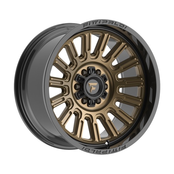 Fittipaldi Wheels FA24 Gloss Bronze with Gloss Black Lip 20x10 -19mm Offset 8x170