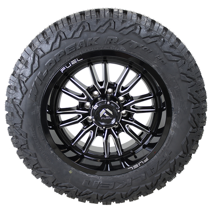 Fuel D761 Clash Gloss Black Milled Falken Wildpeak R/T