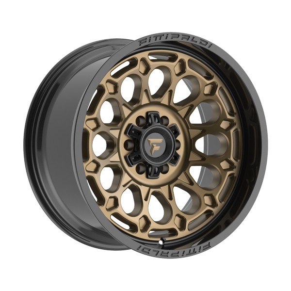 Fittipaldi Wheels FA22 Gloss Bronze with Gloss Black Lip 20x10 -19mm Offset 8x170