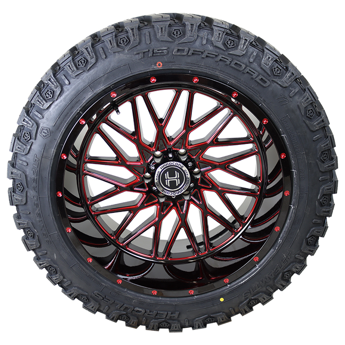 Hardcore Offroad HC22 Vaccine Gloss Black Milled Red