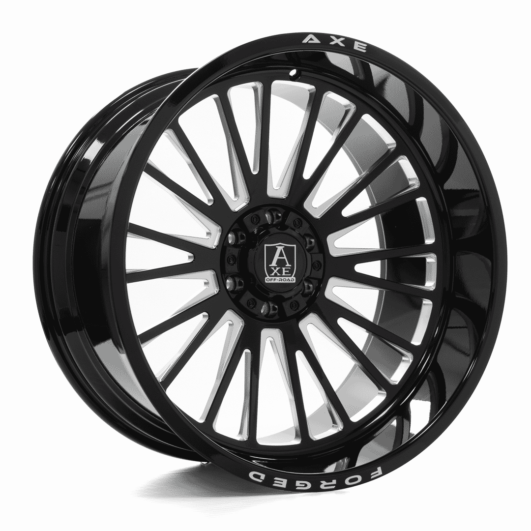 AXE Forged Wheels AF07 Gloss Black Milled 26x16 -101mm Offset 8x180